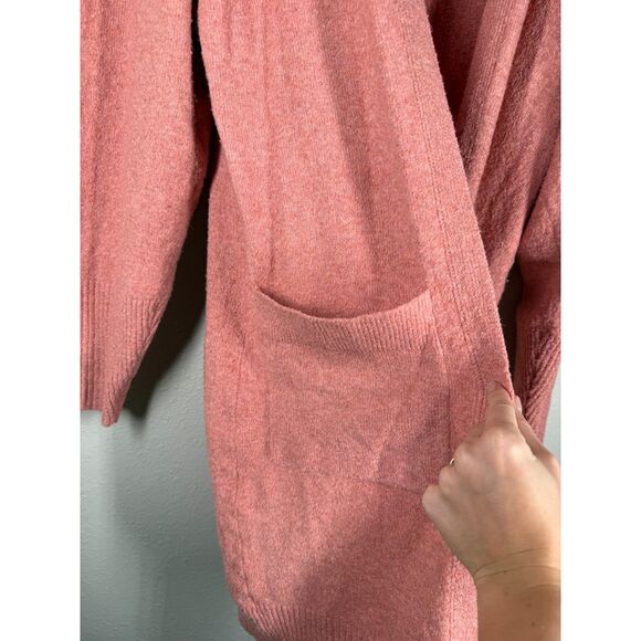 NWT Express Womens Pink Longline Cardigan Sz S Open Front Soft Cozy Warm - Picture 3 of 7